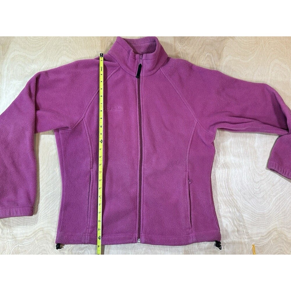 Columbia Jacket Women’s Size Medium Full Zip Sleeves With Elastic Fuchsia - Picture 5 of 12